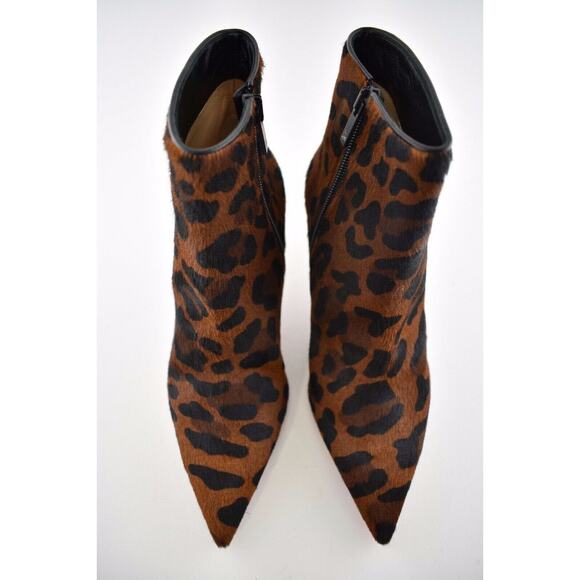 Christian Louboutin So Kate Booty 55 Black Leopard Pony Short Ankle Bootie 40.5 - Picture 5 of 7
